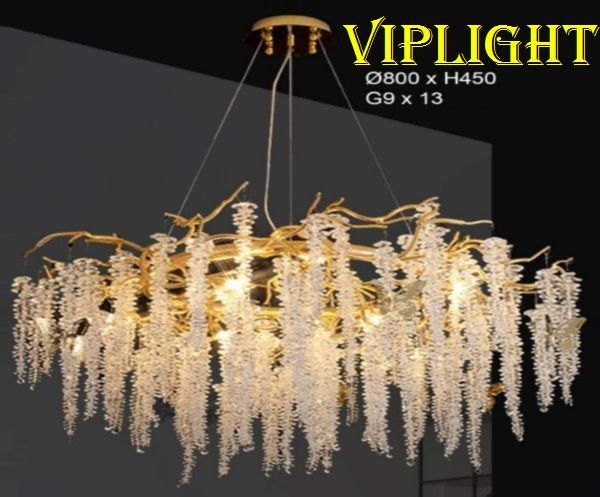 ĐÈN THẢ CHÙM TREO TRẦN TRANG TRÍ VL355TPL912 (PHI Ø800)