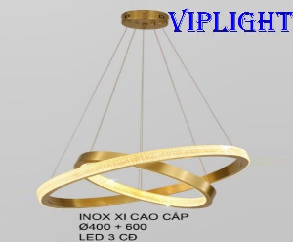 ĐÈN THẢ HIỆN ĐẠI 2 HAI VÒNG TRANG TRÍ VL355THD7041T2