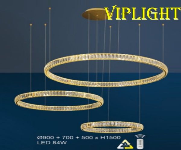 ĐÈN THẢ PHA LÊ 3 BA VÒNG TRANG TRÍ VLHFTL6360
