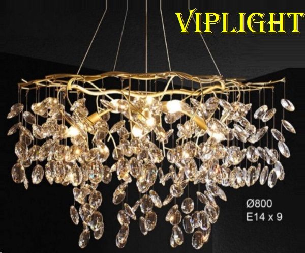 ĐÈN THẢ PHA LÊ TREO TRẦN TRANG TRÍ VL355TPL07 (PHI Ø800)