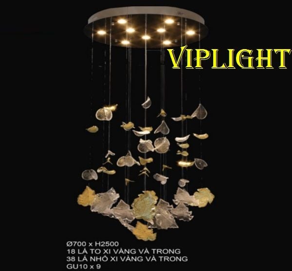 ĐÈN THẢ THÔNG TẦNG KIỂU HÌNH LÁ VL355THD9912