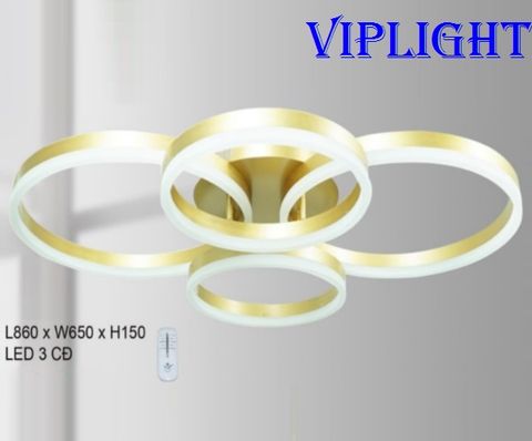  ĐÈN TRẦN HIỆN ĐẠI LED 3 BA CHẾ ĐỘ TRANG TRÍ VL355OT1099T4 