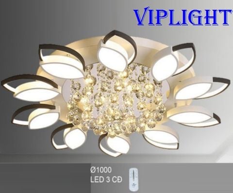  ĐÈN TRẦN HIỆN ĐẠI LED 3 BA MÀU TRANG TRÍ PHÒNG KHÁCH VL355OT44T10 