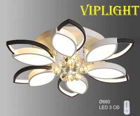  ĐÈN TRẦN HIỆN ĐẠI LED 3 BA MÀU TRANG TRÍ PHÒNG KHÁCH VL355OT44T6 