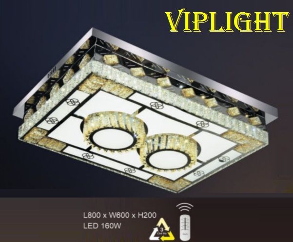 ĐÈN TRẦN HÌNH CHỮ NHẬT TRANG TRÍ PHÒNG KHÁCH VLHFML8098 (PHI Ø800)