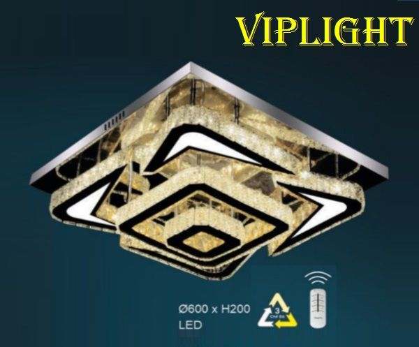 ĐÈN TRẦN PHÒNG KHÁCH VLHFML168 (VUÔNG PHI Ø600)
