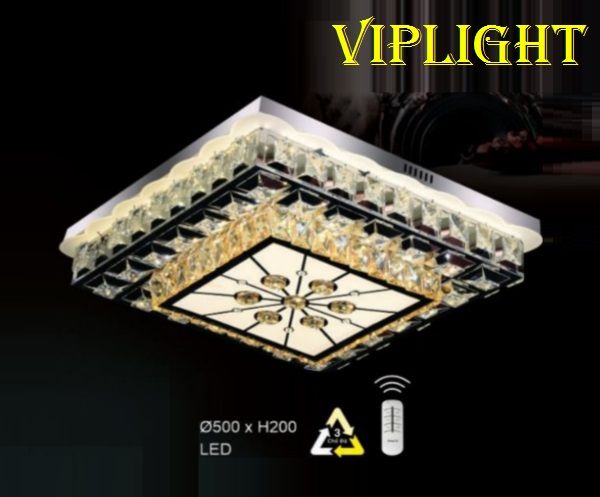 ĐÈN TRẦN TRANG TRÍ  PHÒNG KHÁCH VLHFML1066 (VUÔNG PHI Ø500)