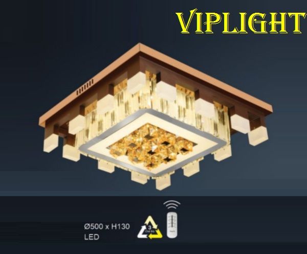 ĐÈN TRẦN TRANG TRÍ PHÒNG KHÁCH VLHFML9256 (VUÔNG PHI Ø500)