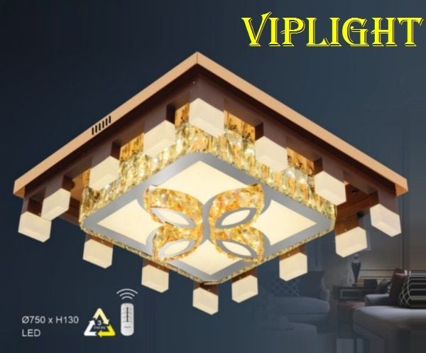 ĐÈN TRẦN TRANG TRÍ PHÒNG KHÁCH VLHFML9267 (VUÔNG PHI Ø750)