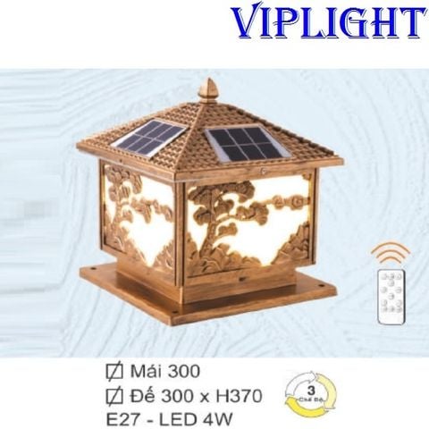  ĐÈN TRỤ CỔNG NĂNG LƯỢNG MẶT TRỜI VLTNL05 PHI Ø300 