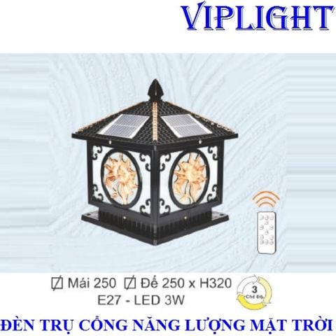  ĐÈN TRỤ CỔNG NĂNG LƯỢNG MẶT TRỜI VLTNL26 