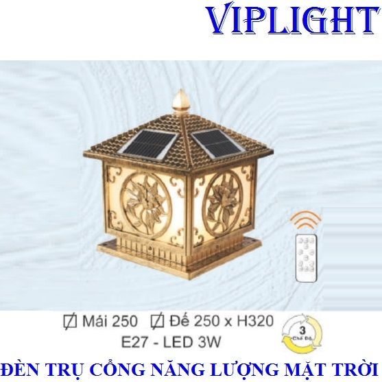 ĐÈN TRỤ CỔNG NĂNG LƯỢNG MẶT TRỜI VLTNL33