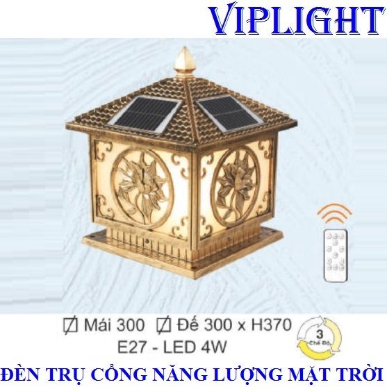 ĐÈN TRỤ CỔNG NĂNG LƯỢNG MẶT TRỜI VLTNL34