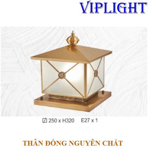  ĐÈN TRỤ CỔNG THÂN ĐỒNG VLTĐ2104 