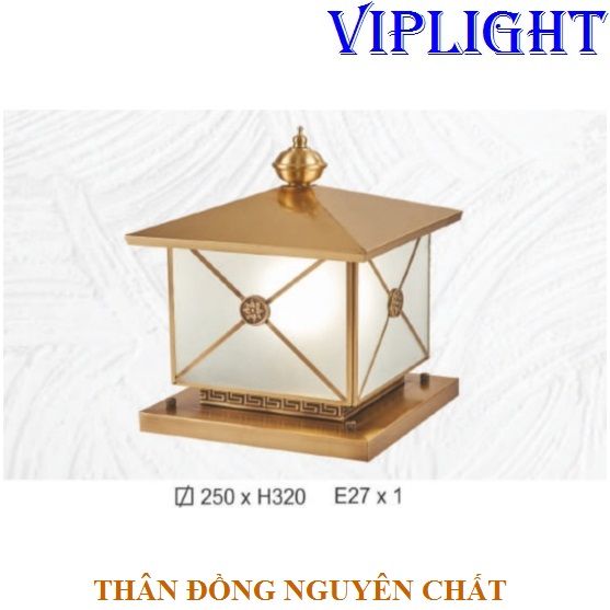 ĐÈN TRỤ CỔNG THÂN ĐỒNG VLTĐ2104