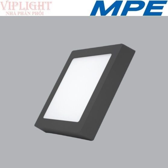 ĐÈN ỐP NỔI VUÔNG LED 3 CHẾ ĐỘ MÀU 12W MPE SSPLB-12/3C (THÂN VỎ MÀU ĐEN)