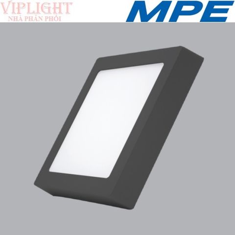  ĐÈN ỐP NỔI VUÔNG LED 3 CHẾ ĐỘ MÀU 18W MPE SSPLB-18/3C (THÂN VỎ MÀU ĐEN) 