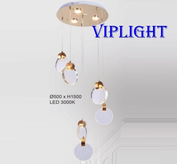 ĐÈN CHÙM THÔNG TẦNG - ĐÈN THẢ THÔNG TẦNG CẦU THANG - ĐÈN THÔNG TẦNG PHÒNG KHÁCH HIỆN ĐẠI V3L55-8829T6