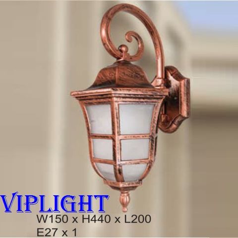  ĐÈN GẮN VÁCH TƯỜNG NGOÀI TRỜI. GẮN TRỤ, CỘT BIỆT THỰ TÂN CỔ ĐIỂN TRANG TRÍ VL3556607 NÂU ĐỎ 