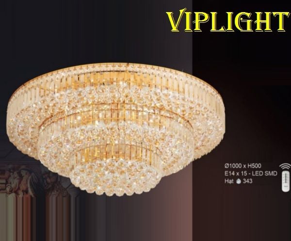 ĐÈN MÂM PHA LÊ TRANG TRÍ PHÒNG KHÁCH VLMFL85066 (ĐƯỜNG KÍNH PHI Ø1000 - 1 MÉT)