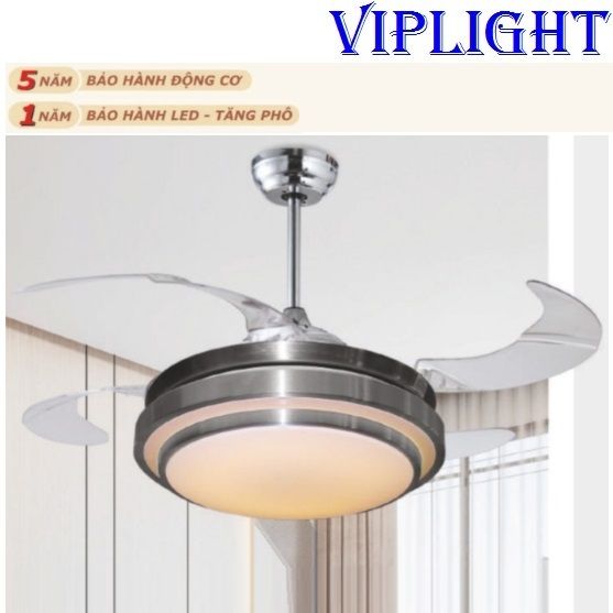 QUẠT TRẦN ĐÈN CÁNH GẬP (CÁNH XẾP, MỞ) TRANG TRÍ 8001