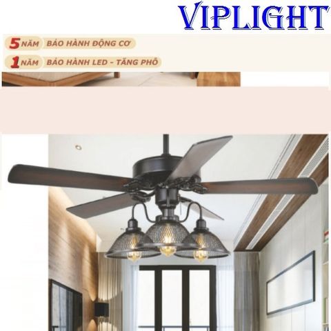  QUẠT TRẦN ĐÈN TÂN CỔ ĐIỂN TRANG TRÍ 6116 