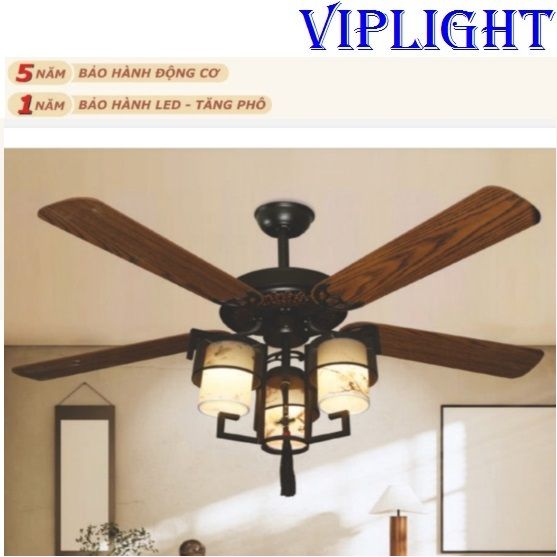 QUẠT TRẦN ĐÈN TÂN CỔ ĐIỂN TRANG TRÍ 9803
