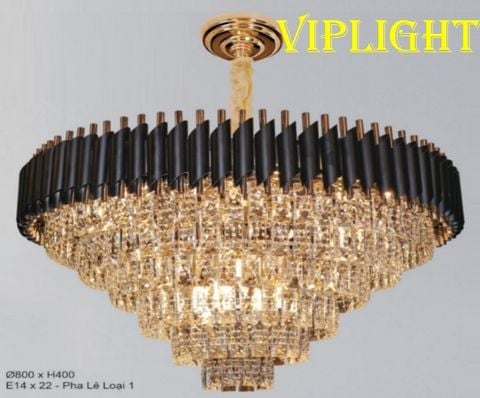  ĐÈN CHÙM THẢ PHA LÊ HIỆN ĐẠI TREO TRẦN TRANG TRÍ PHÒNG KHÁCH VLHFCFL8097 (Ø800) 