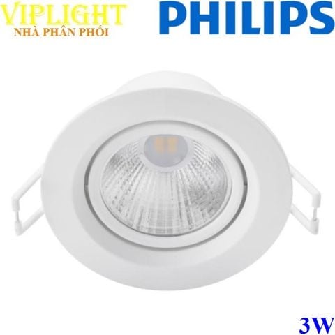 Đèn Spotlight âm trần chiếu điểm Led 3w PHILIPS SL201 EC RD 070 3W W HV 1A 01 