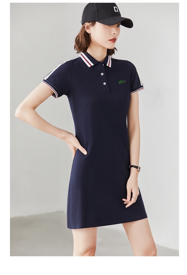 Đầm thun polo Lacoste