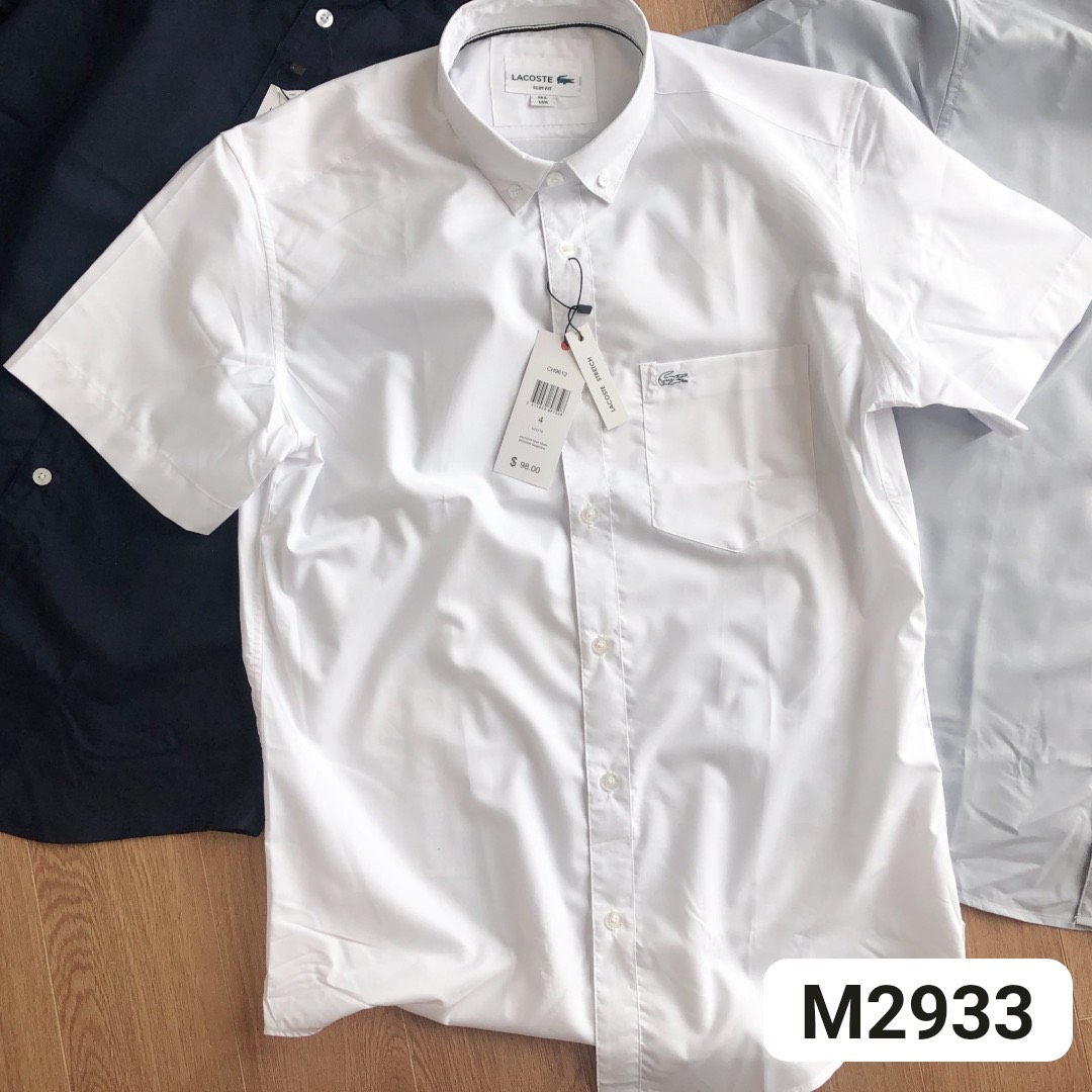 Áo sơ mi Lacoste cộc tay Cá Sấu 123 #13 Áo sơ mi Lacoste cộc tay Cá Sấu 123