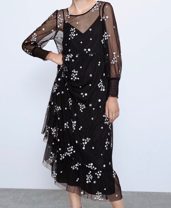 Đầm Midi Zara dây Hoa  XXS FASHION