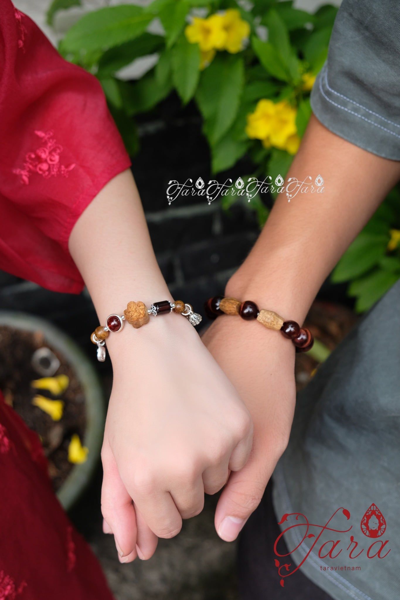  Vòng Nam Trầm Hương, Mắt Hổ Nâu Đỏ 