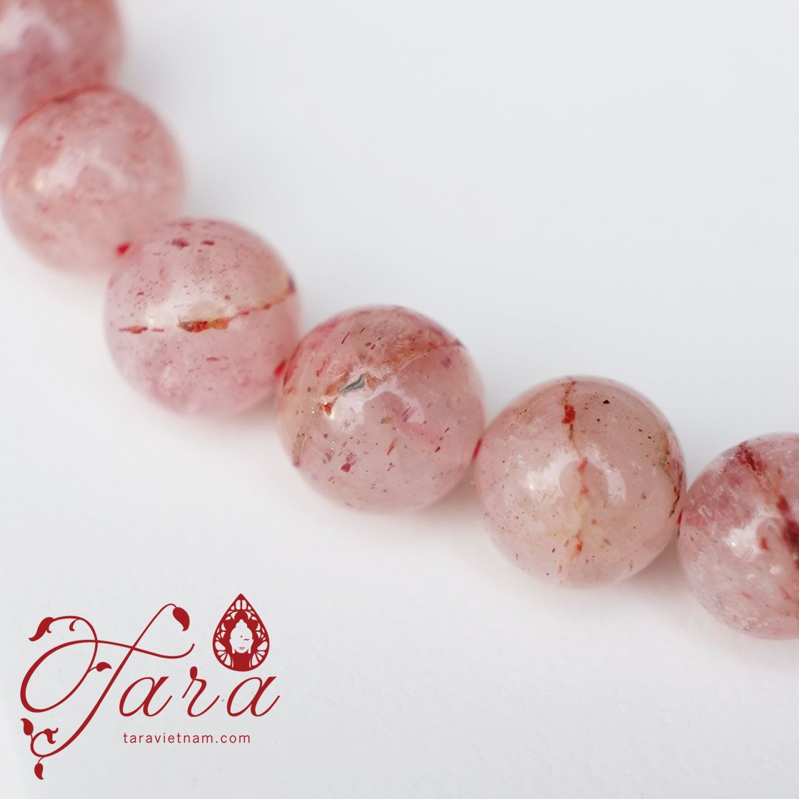  Vòng Tay Thạch Anh Dâu Hồng Ưu Đãi 