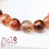  Vòng Thạch Anh Tóc Nâu Đỏ Ưu Đãi 