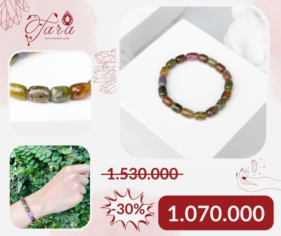  Vòng Tourmaline Lu Thống Ưu Đãi 