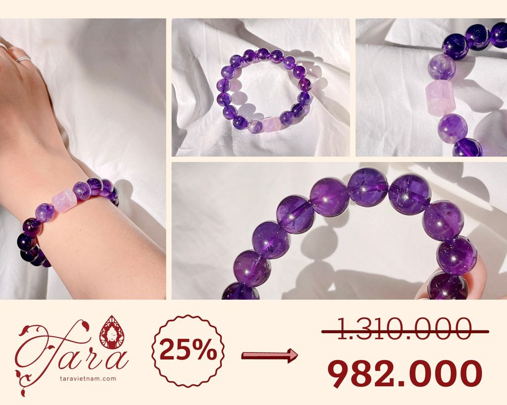  Vòng Thạch Anh Tím Ưu Đãi 