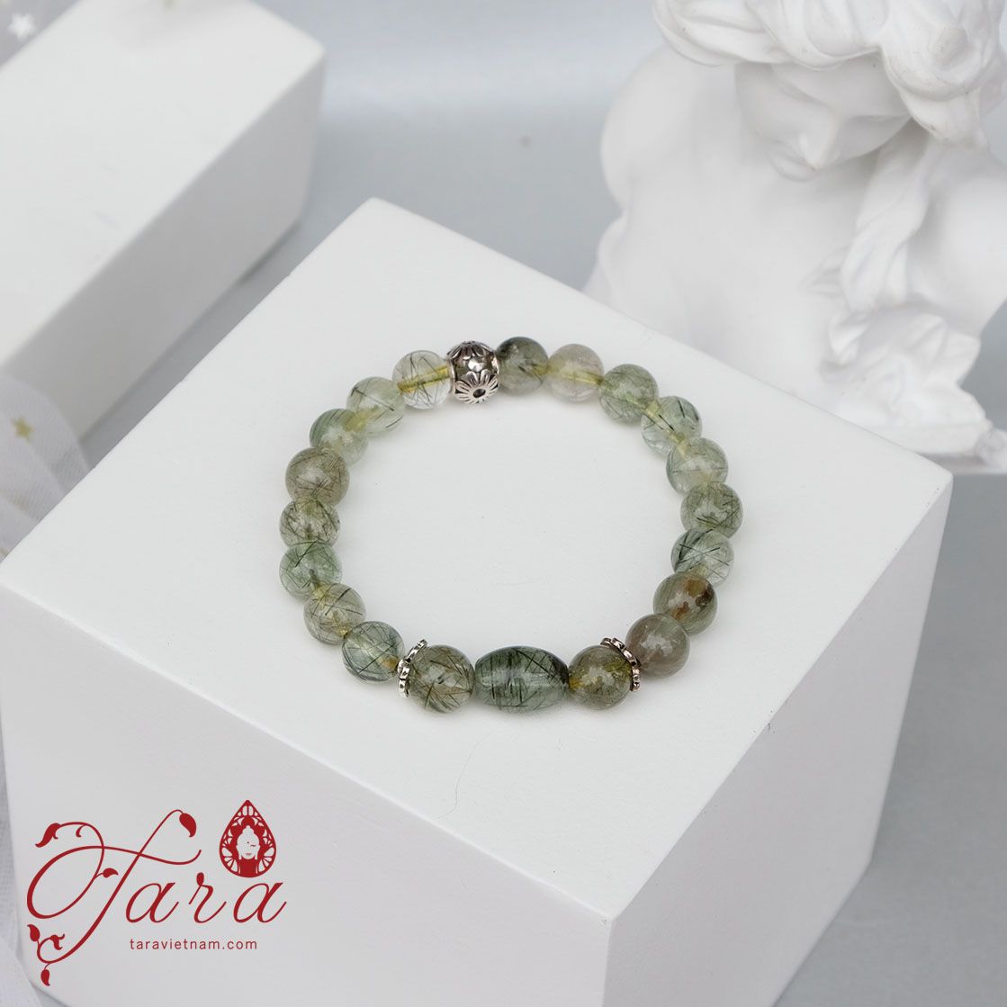  Vòng Tay Thạch Anh Tóc Xanh Ưu Đãi 
