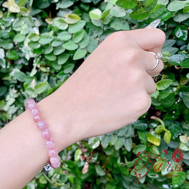  Vòng Thạch Anh Dâu Hồng Ưu Đãi 