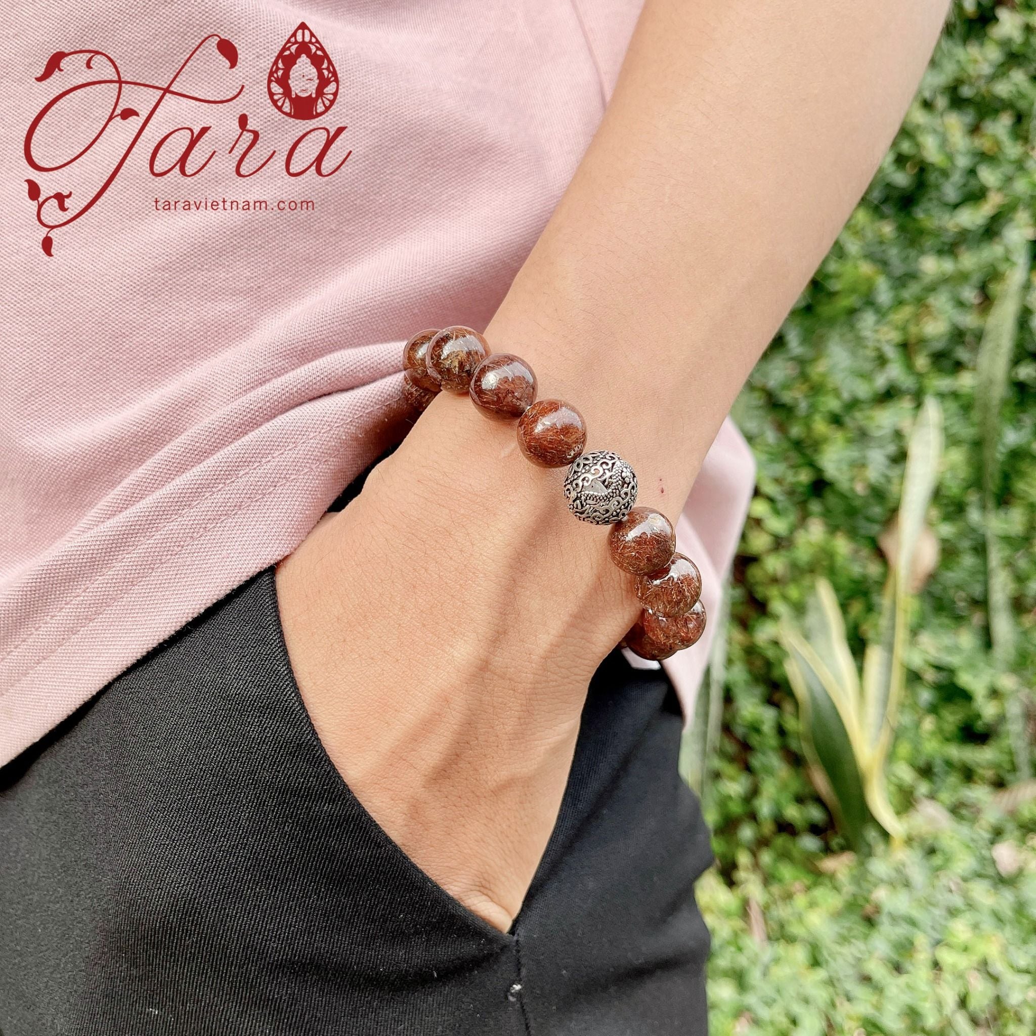  Vòng Thạch Anh Tóc Nâu Nam Ưu Đãi 