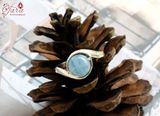  Nhẫn bạc đá Aquamarine 