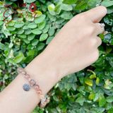  Vòng Thạch Anh Tóc Đỏ Charm Hoa Cúc Ưu Đãi 