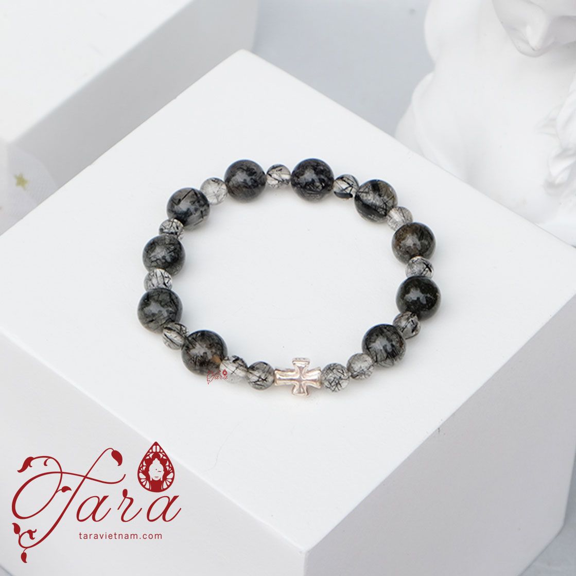  Vòng Mân Côi Thạch Anh Tóc Đen Ưu Đãi 