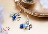  Bộ trang sức đá Topaz mix Lapis Lazuli , Kyanite cùng Charm Bạc 925 cao cấp 