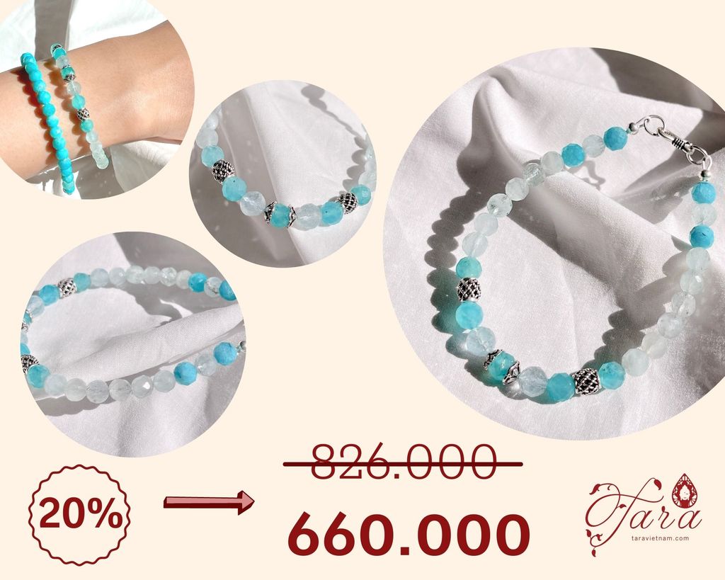  Vòng Aquamarine và Amazonite Ưu Đãi 