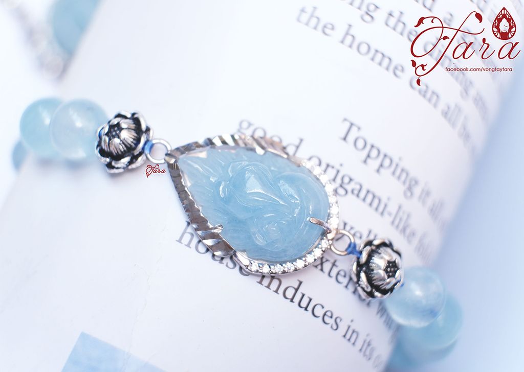  Vòng tay Hồ Ly Aquamarine 