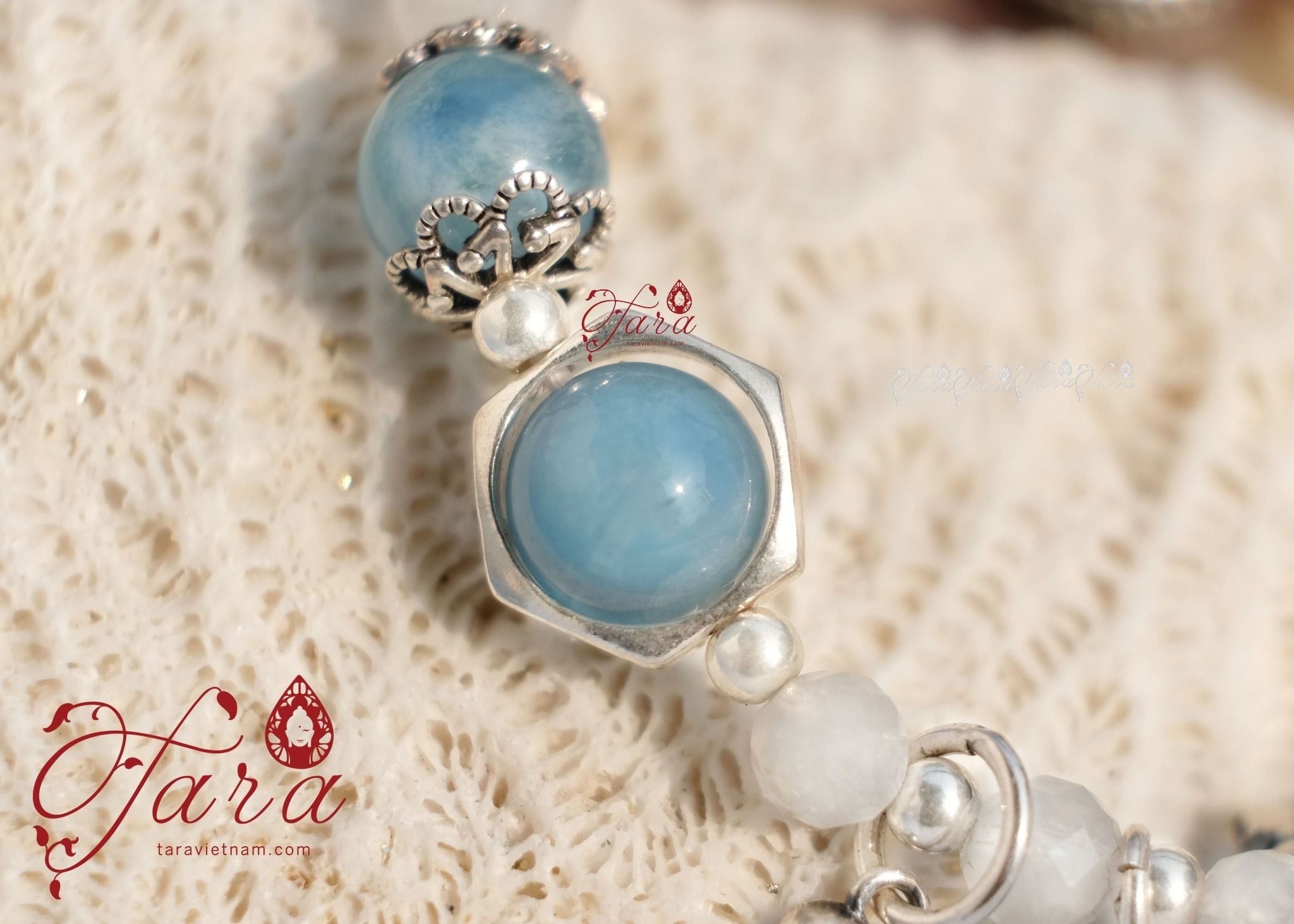  Vòng Aquamarine và Ưu Linh Trắng 