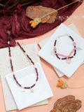 Dây Chuyền Garnet và Ngọc Trai 