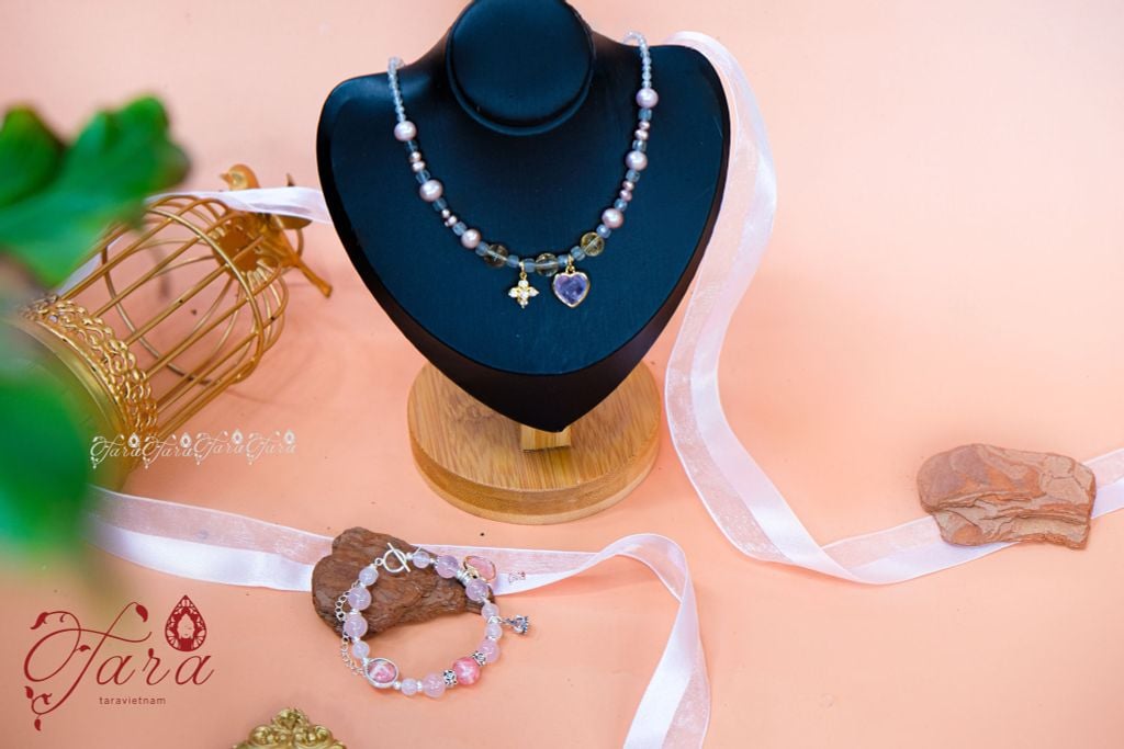  Dây Chuyền Ngọc Trai, Thạch Anh và Hắc Nguyệt Quang 