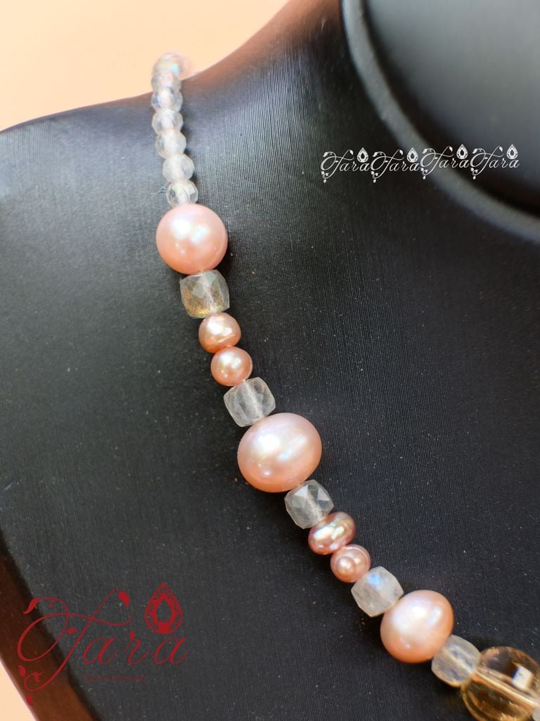  Dây Chuyền Ngọc Trai, Thạch Anh và Hắc Nguyệt Quang 